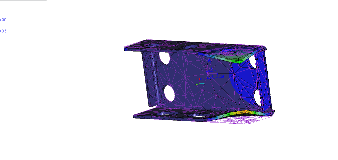 First mode shape in Creo Simulate